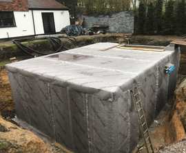 Waterproofing below-ground pool facilities