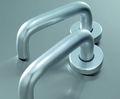 Witley door lever handles on roses