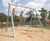 Unique Luna Double Swing - steel playground swing set with rubber seats 0