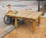 Sand Play Table - wheelchair-accessible outdoor wooden sensory table - on this page