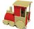 Large Train Locomotive - outdoor play structure with wood and plastic 7