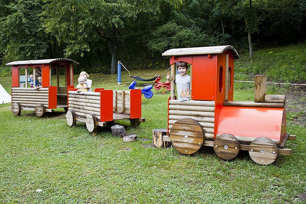 Images for eibe playo large train locomotive play structure