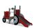 Tractor Play Unit - red steel playground equipment for outdoor spaces 2