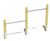 Two-level horizontal bars - softwood and steel gym play equipment 4