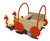 eibe multi-spring rocker covered wagon - playground spring toy for children 2