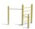 Climbing Frame With Double Horizontal Bars - larch wood outdoor gym set 2