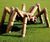 Thekla climbing spider - natural robinia wood playground climbing figure 1