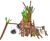 Old Wise Tree - robinia wood playground structure with slide and swings 6