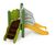 Gentian Play Unit - outdoor softwood play structure with slide 2