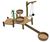 Arlo Water Play Unit - outdoor robinia wood sand and water play station 4