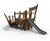 Jago Pirate Ship - robinia wood outdoor playground climbing structure 9