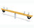Four-seater beam seesaw - softwood playground equipment for four children 5