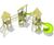 Kibo play unit, solo - outdoor wood playground for public spaces 2