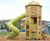 Mount Everest play unit - large timber playground climbing structure 1