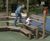 Eibini Arena - outdoor softwood seating set with figures and litter bin 5