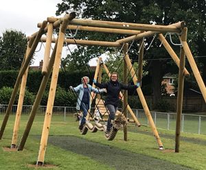 Cableways and swings for Snoxhall Play Park, Cranleigh