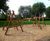 Crona Play Unit - natural robinia wood outdoor climbing structure 2