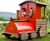 Large Train Locomotive - outdoor play structure with wood and plastic 1