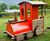 Large Train Locomotive - outdoor play structure with wood and plastic 3