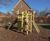 Lycon 1 play unit, solo - outdoor wood playground climbing structure 1