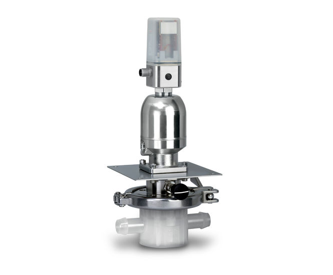 Single-use diaphragm valves for pharmaceutical processes