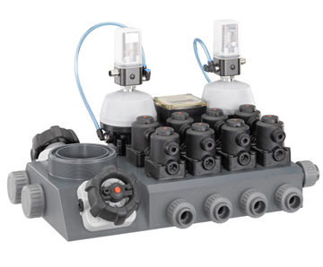 GEMÜ P600 M-Block plastic multi-port valve block