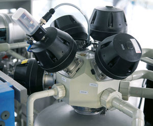 Multi-port valve blocks for ultra-pure water generation