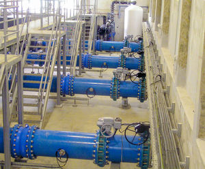 Valves for sea water desalination by reverse osmosis
