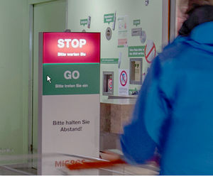 GEZE Counter flow control systems for building entrances