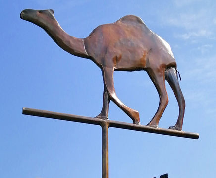 3D Copper camel weathervane