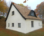 Canadian cedar shingle roofing, listed highland cottage