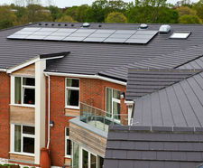 Riven Edgemere interlocking concrete slate-like roof tiles