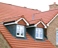 Mendip Interlocking Concrete Tile - double pantile