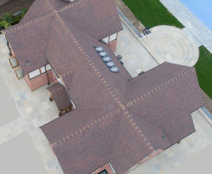 Handmade Clay plain tiles for conservation area cottage