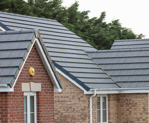 Interlocking roof tiles for new housing development