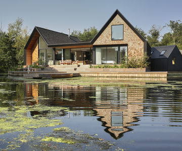 Cedar shingles for award-winning homes - Norfolk Broads