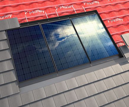Marley SolarTile - integrated solar PV panel for new or replacement roofs