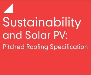 Sustainability and solar PV for pitched roofs