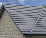 Edgemere interlocking concrete slate-like roof tiles