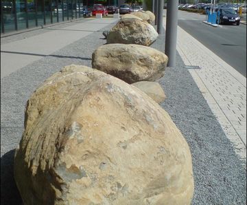 Large glacial boulders for landscaping