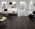 Wide board oak hardwood flooring