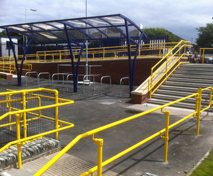 Handrails improve pedestrian access at railway station