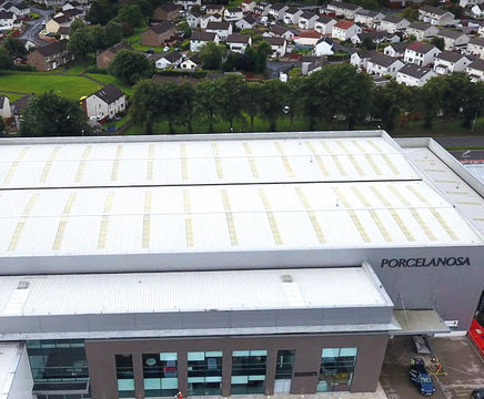 Rooflight protection for tile manufacturer Porcelanosa