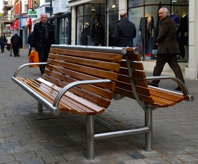 Shoreline SL003 street furniture - West Street, Horsham
