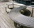 CL007 Bench - wave form curved steel outdoor bench 6