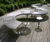 CL007 Bench - wave form curved steel outdoor bench 8