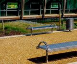 Centerline CL006 contemporary steel bench - on this page