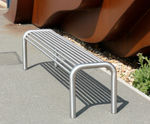 BL100 Bench - contemporary steel bench for schools and universities
