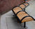 Shoreline SL005 contemporary steel and timber bench 2