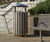 Shoreline SL052 - stainless steel and timber outdoor litter bin (80 litres) 1